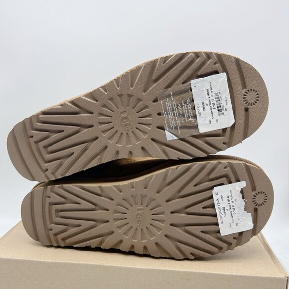 UGG Australia Sarissa Shearling Short Chestnut Waterproof Boots Suede US 11 - Picture 9 of 12